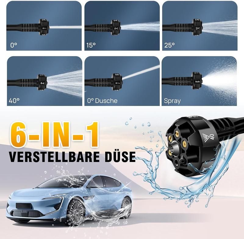 6-in-1 verstellbare Düse
